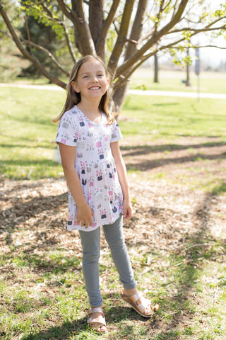 Catsplosion Tunic-Dresses-Sparkledots - Little Jo Lemon-Stella Violet Boutique in Arvada, Colorado