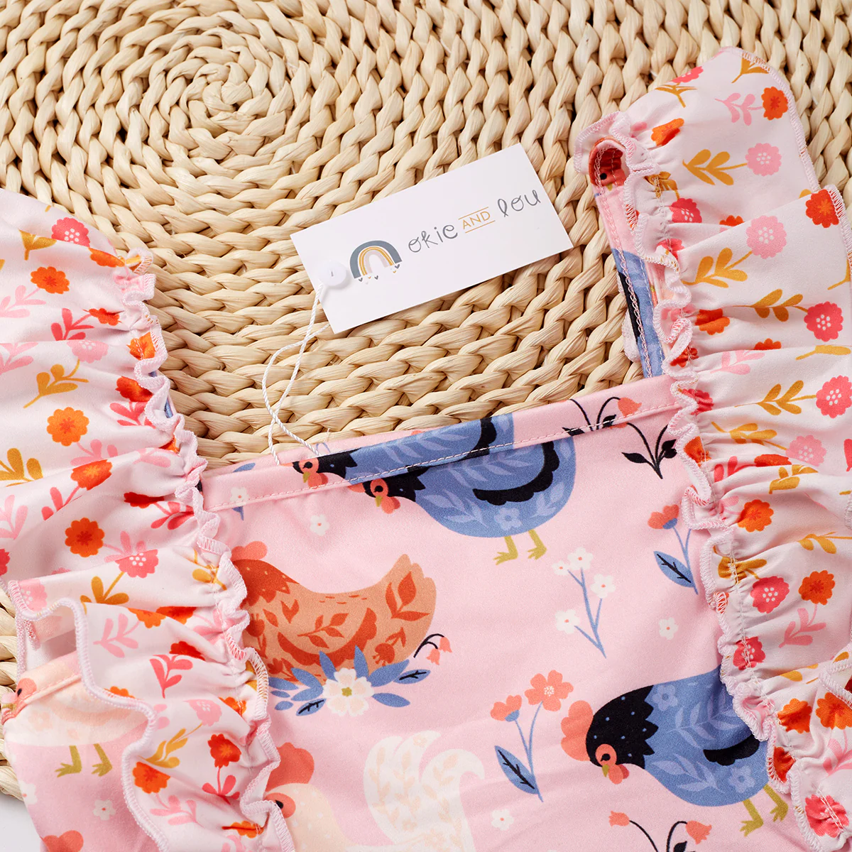Chicken Party Dress 6/6X / Pink Chicken Party Dress 6/6X / Pink