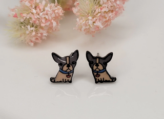 Bulldog Earrings-Earrings-Betty Oh-Stella Violet Boutique in Arvada, Colorado