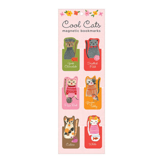 Cool Cats Magnetic Bookmarks-Bookmarks-Chronicle Books-Stella Violet Boutique in Arvada, Colorado