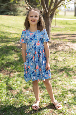 Country Blooms Twirl Dress-Dresses-Mila & Rose-Stella Violet Boutique in Arvada, Colorado