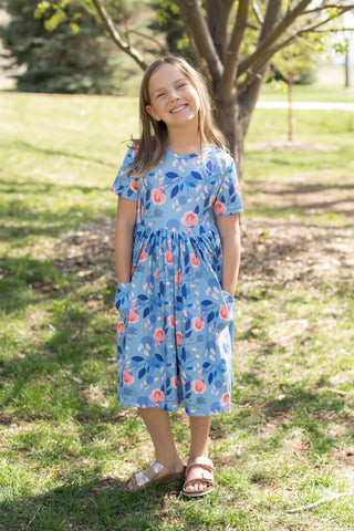 Country Blooms Twirl Dress-Dresses-Mila & Rose-Stella Violet Boutique in Arvada, Colorado