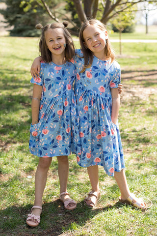 Country Blooms Twirl Dress-Dresses-Mila & Rose-Stella Violet Boutique in Arvada, Colorado