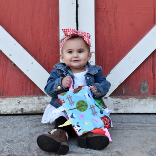 Crinkle Tag Square 8"x 8"-Baby Gift Sets-Baby Jack and Company-Stella Violet Boutique in Arvada, Colorado