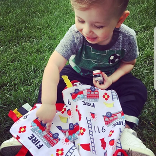 Crinkle Tag Square 8"x 8"-Baby Gift Sets-Baby Jack and Company-Stella Violet Boutique in Arvada, Colorado