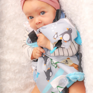 Crinkle Tag Square 8"x 8"-Baby Gift Sets-Baby Jack and Company-Stella Violet Boutique in Arvada, Colorado