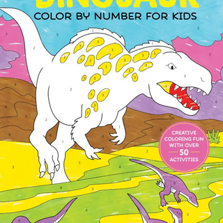 Dinosaur Color By Number For Kids-Book-Sourcebooks-Stella Violet Boutique in Arvada, Colorado