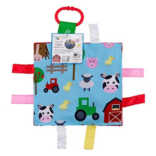 Crinkle Tag Square 8"x 8"-Baby Gift Sets-Baby Jack and Company-Stella Violet Boutique in Arvada, Colorado