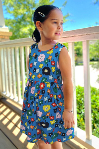 Summer Clrdo Dress Floral Summer Dress 5T Blue Summer Clrdo Dress Floral Summer Dress 5T Blue