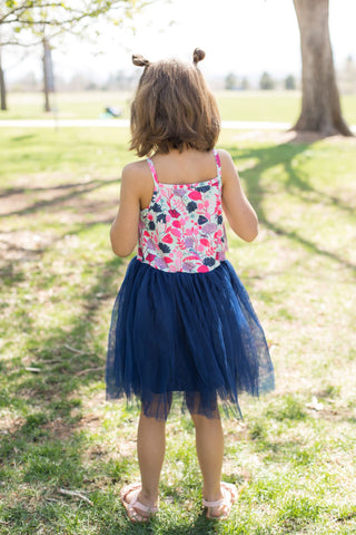 Flower Friends Tulle Dress-Dress-Pete & Lucy-Stella Violet Boutique in Arvada, Colorado