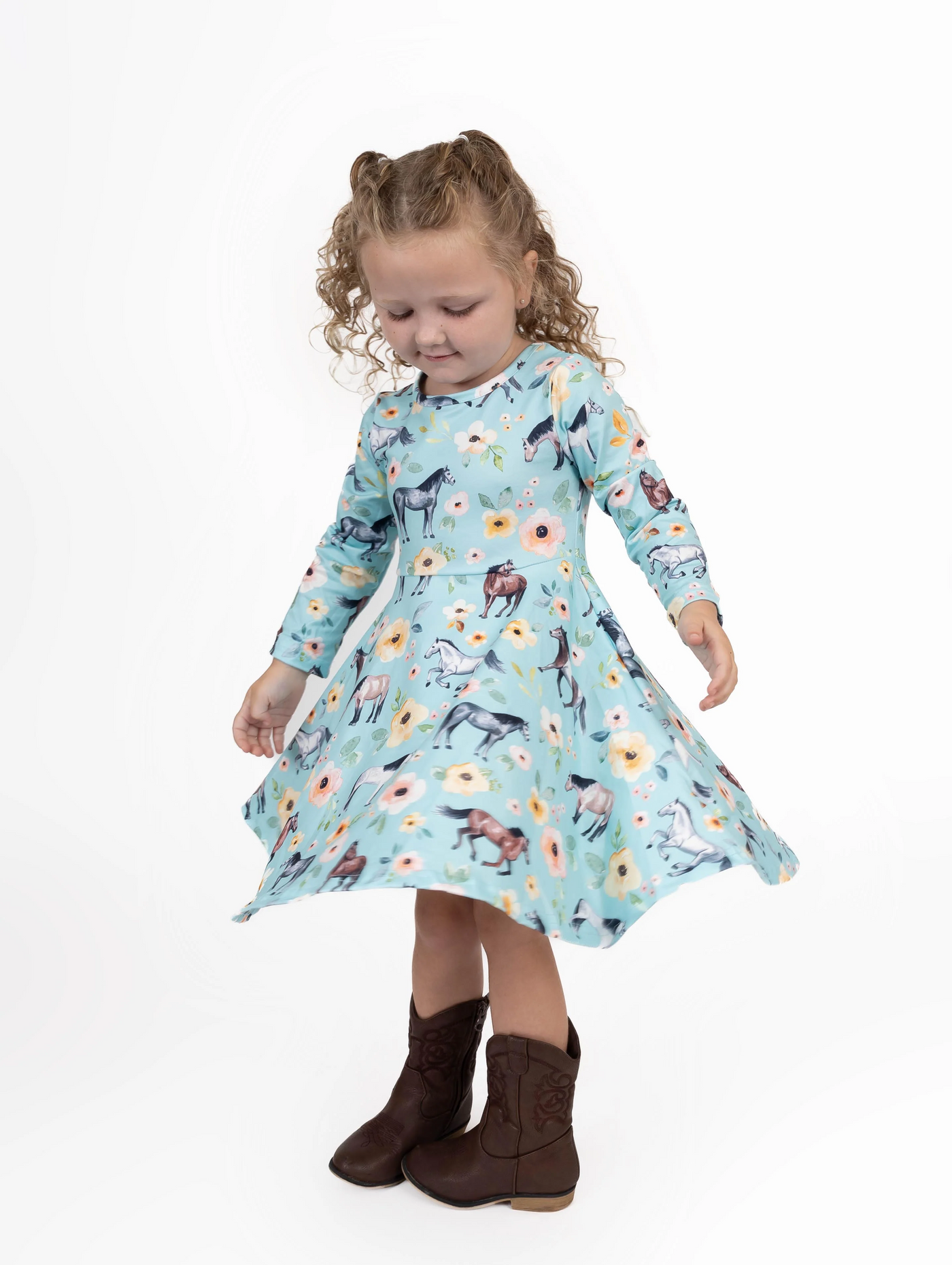 Gallop Away Twirl Dress-Dresses-Pete & Lucy-Stella Violet Boutique in Arvada, Colorado