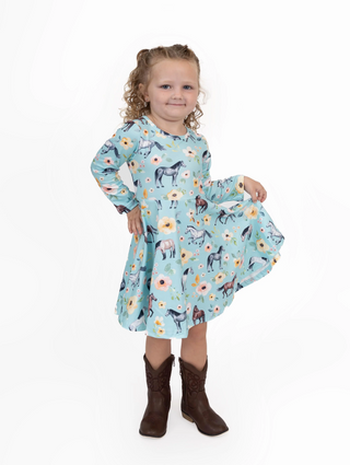 Gallop Away Twirl Dress-Dresses-Pete & Lucy-Stella Violet Boutique in Arvada, Colorado