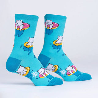 Women's Sock - Hangin' Meowt-Socks-Sock it to Me-Stella Violet Boutique in Arvada, Colorado