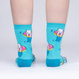 Women's Sock - Hangin' Meowt-Socks-Sock it to Me-Stella Violet Boutique in Arvada, Colorado