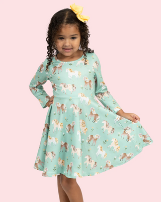 Happy Horses Twirl Dress-Dress-Pete & Lucy-Stella Violet Boutique in Arvada, Colorado