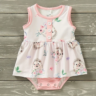 Hedgehog Haven Infant Romper-Baby & Toddler Outfits-Pete & Lucy-Stella Violet Boutique in Arvada, Colorado