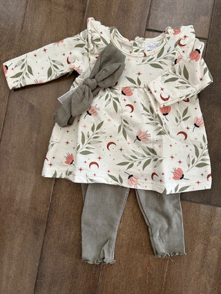 Twilight Garden Set – 3 Piece Outfit-Baby & Toddler Outfits-Bon Bebe-Stella Violet Boutique in Arvada, Colorado
