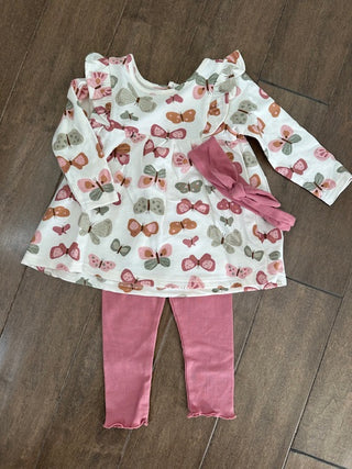 Flutter & Fun Matching Set-Baby & Toddler Outfits-Bon Bebe-Stella Violet Boutique in Arvada, Colorado