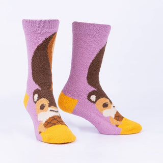 Women's Cozy Slipper Sock - I'm Nuts About You-Socks-Sock it to Me-Stella Violet Boutique in Arvada, Colorado