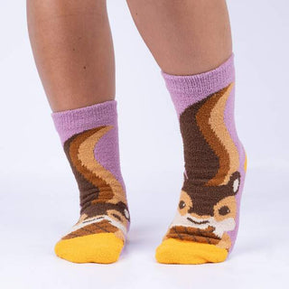 Women's Cozy Slipper Sock - I'm Nuts About You-Socks-Sock it to Me-Stella Violet Boutique in Arvada, Colorado