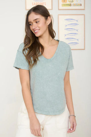 Everyday Exposed Seam Tee-Shirts & Tops-Blu Pepper-Stella Violet Boutique in Arvada, Colorado