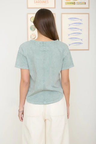 Everyday Exposed Seam Tee-Shirts & Tops-Blu Pepper-Stella Violet Boutique in Arvada, Colorado