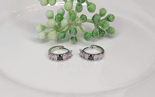 Gemstone Huggie Earrings-Earrings-Betty Oh-Stella Violet Boutique in Arvada, Colorado