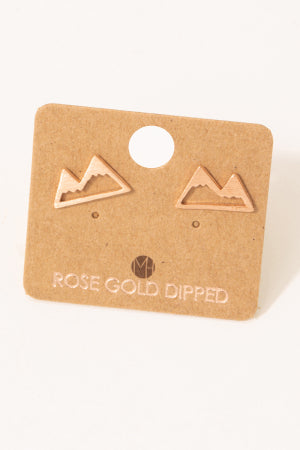 Mini Mountain Cutout Stud Earrings-Stella Violet-Stella Violet Boutique in Arvada, Colorado