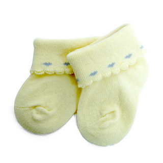 Babies Socks with Scallop Edging-Socks-Selini NY-Stella Violet Boutique in Arvada, Colorado