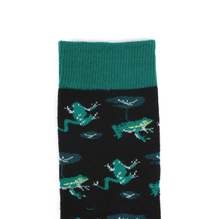 Women's Green Frog Socks-Socks-Selini NY-Stella Violet Boutique in Arvada, Colorado