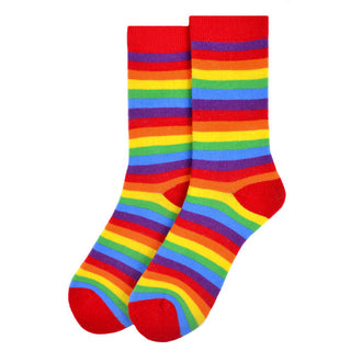 Women's Rainbow Striped Socks-Socks-Selini NY-Stella Violet Boutique in Arvada, Colorado