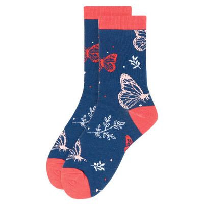 Women's Butterfly Socks-Socks-Selini NY-Stella Violet Boutique in Arvada, Colorado