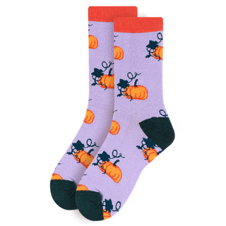 Women's Pumpkin Socks-Socks-Selini NY-Stella Violet Boutique in Arvada, Colorado