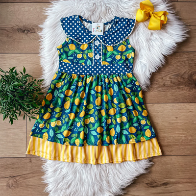 Lemons Dress-Dress-Wellington Design Co - TwoCan-Stella Violet Boutique in Arvada, Colorado
