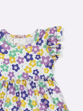 Mardi Daisy Girls Dress-Dress-Clover Cottage-Stella Violet Boutique in Arvada, Colorado