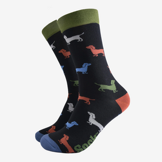 Men's Bamboo Socks - Sausage Dog-Socks-Sock Talk-Stella Violet Boutique in Arvada, Colorado