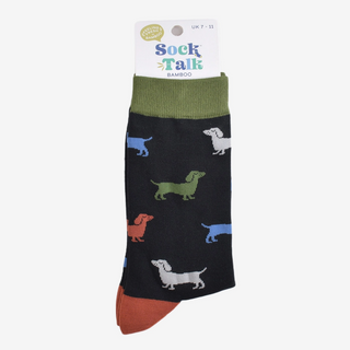 Men's Bamboo Socks - Sausage Dog-Socks-Sock Talk-Stella Violet Boutique in Arvada, Colorado