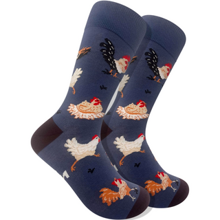 Men's Socks - Chicken-Socks-Imagery Socks-Stella Violet Boutique in Arvada, Colorado