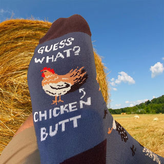 Men's Socks - Chicken-Socks-Imagery Socks-Stella Violet Boutique in Arvada, Colorado