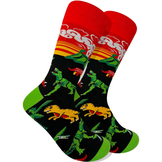 Men's Socks - Dinosaurs-Socks-Imagery Socks-Stella Violet Boutique in Arvada, Colorado