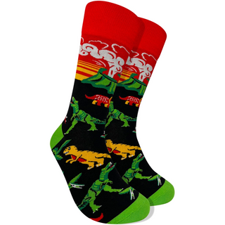 Men's Socks - Dinosaurs-Socks-Imagery Socks-Stella Violet Boutique in Arvada, Colorado