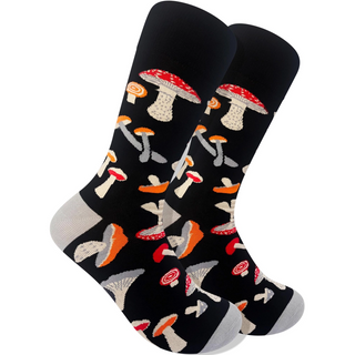 Men's Socks - Mushrooms-Socks-Imagery Socks-Stella Violet Boutique in Arvada, Colorado