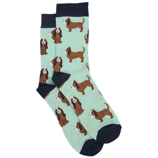 Men's Bamboo Socks - Beagle-Socks-Sock Talk-Stella Violet Boutique in Arvada, Colorado