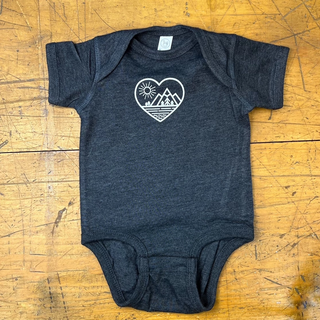 Mountain Love Onesie-Baby One-Pieces-Made of Mountains-Stella Violet Boutique in Arvada, Colorado