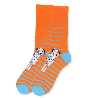 Men's Dalmation Dogs Socks-Socks-Selini NY-Stella Violet Boutique in Arvada, Colorado