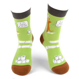 Cats Toilet Paper Socks-Socks-Selini NY-Stella Violet Boutique in Arvada, Colorado