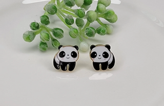 Panda Earrings-Earrings-Betty Oh-Stella Violet Boutique in Arvada, Colorado