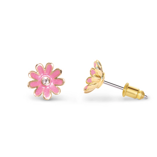 Pink Daisy Stud Earrings-Earrings-Girl Nation-Stella Violet Boutique in Arvada, Colorado