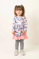 Pink Floral Print Ruffle Dress-Baby & Toddler Outfits-Honeydew-Stella Violet Boutique in Arvada, Colorado