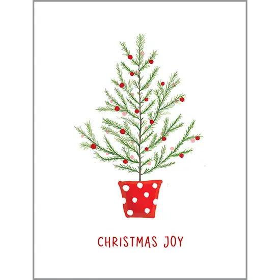 Polka Dot Tree Christmas Greeting Card-Greeting Card-Gina B Designs-Stella Violet Boutique in Arvada, Colorado